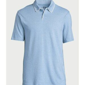 3/$25 NWT Free Assembly Men’s Oxford Pique Polo Shirt – Blue, XL, Short Sleeve